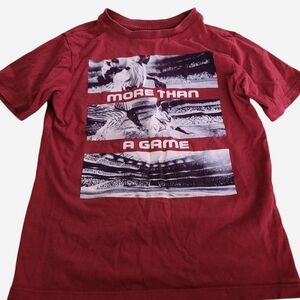 PLACE Deep Maroon Collar Graphic Tee